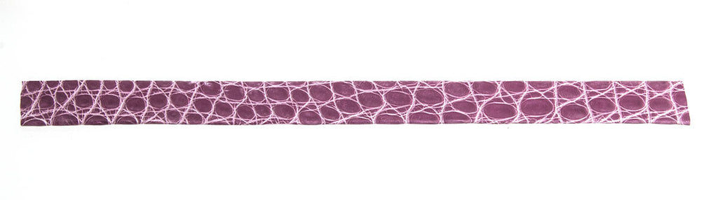 Boucheron 14mm Women's Purple Alligator Leather Watch Strap (S)