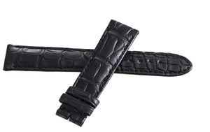 Montblanc Men's 21mm x 18mm Black Alligator Leather Watch Band PYH