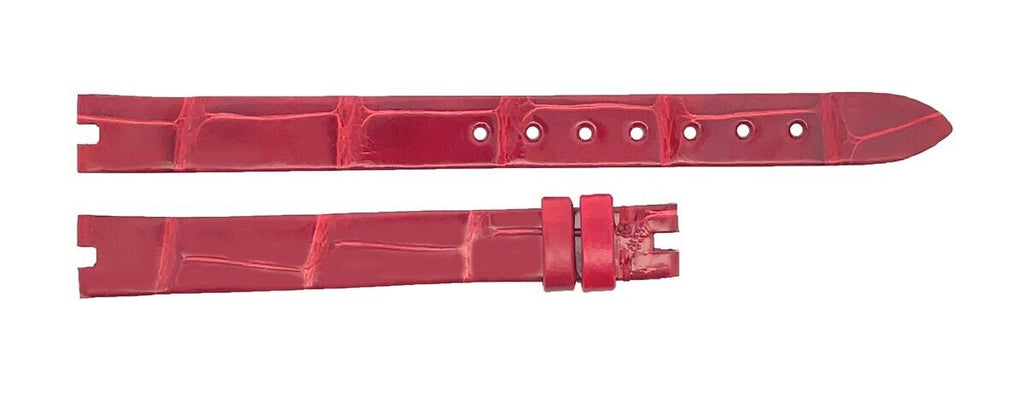 Chopard 11mm x 10mm Red Shiny Alligator Watch Band 110/75
