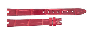 Chopard 11mm x 10mm Red Shiny Alligator Watch Band 110/75
