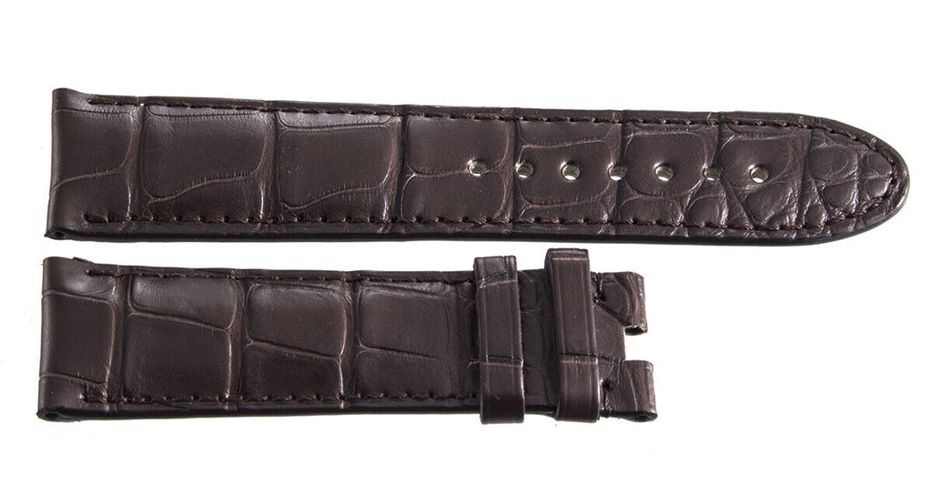Montblanc 22mm x 20mm Brown Alligator Leather Watch Band Strap FTE