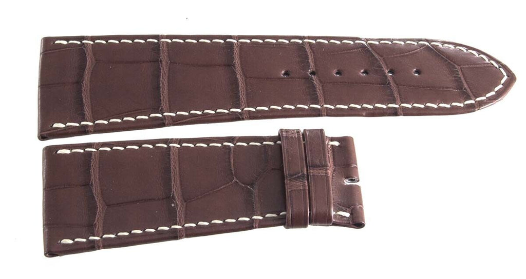 Barthelay 30mm x 25mm Brown Alligator Leather Watch Band Strap