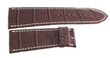 Barthelay 30mm x 25mm Brown Alligator Leather Watch Band Strap