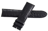 Montblanc 22mm x 20mm Black Alligator Leather Watch Band Strap FTE