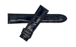 Montblanc Men's 19mm x 17mm Black Alligator Leather Watch Band FSB
