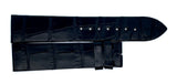 Montblanc Men's 19mm x 17mm Black Alligator Leather Watch Band FRE
