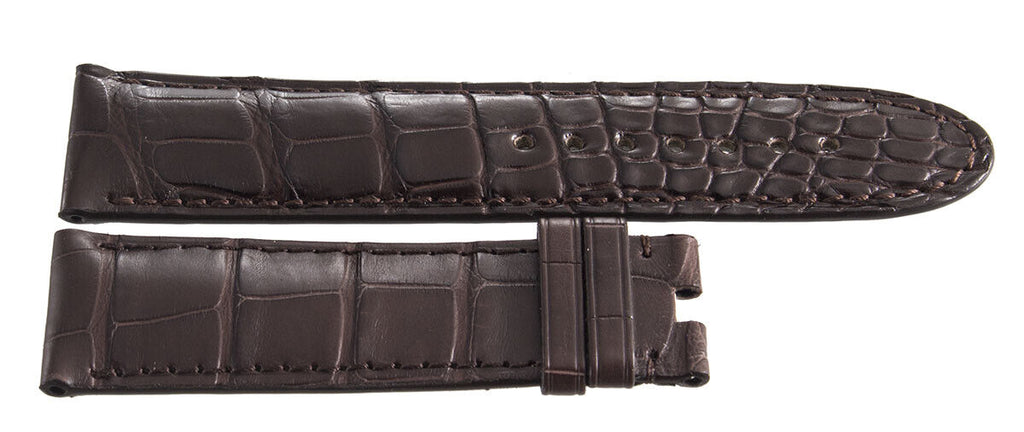 Montblanc Men's 22mm x 20mm Dark Brown Alligator Leather Watch Band FSE