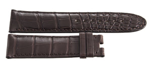 Montblanc Men's 22mm x 20mm Dark Brown Alligator Leather Watch Band FSE