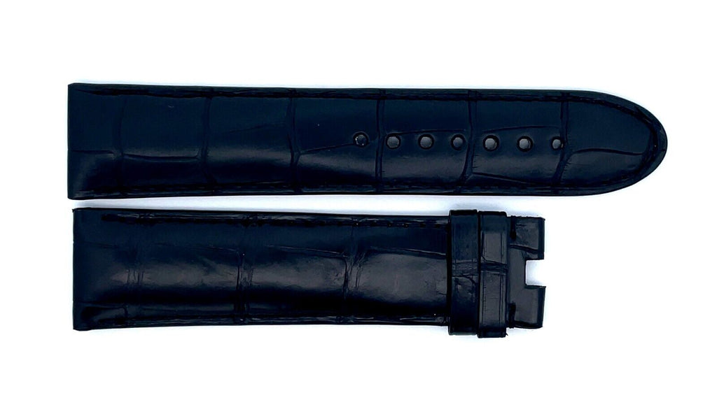 Montblanc Men's 22mm x 20mm Black Alligator Leather Watch Band FSK