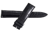 Ulysse Nardin 20mm x 18mm Black Alligator Leather Watch Band