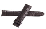 Montblanc 19mm x 17mm Dark Brown Alligator Leather Watch Band Strap FUE