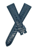 Chopard 20mm x 16mm Dark Navy Blue Alligator Men's Watch Band Strap 115/80
