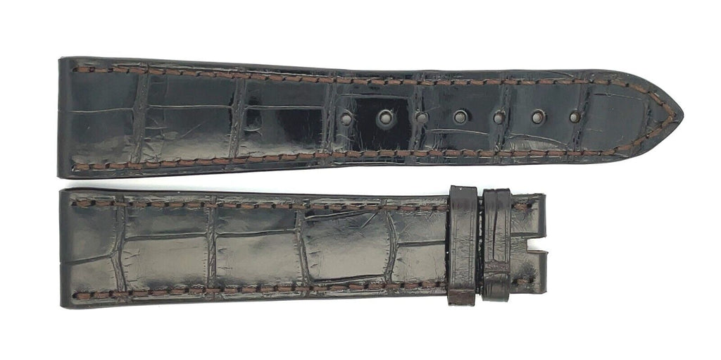 Chopard 22mm x 18mm Dark Brown Alligator Watch Band Strap B0208-0410