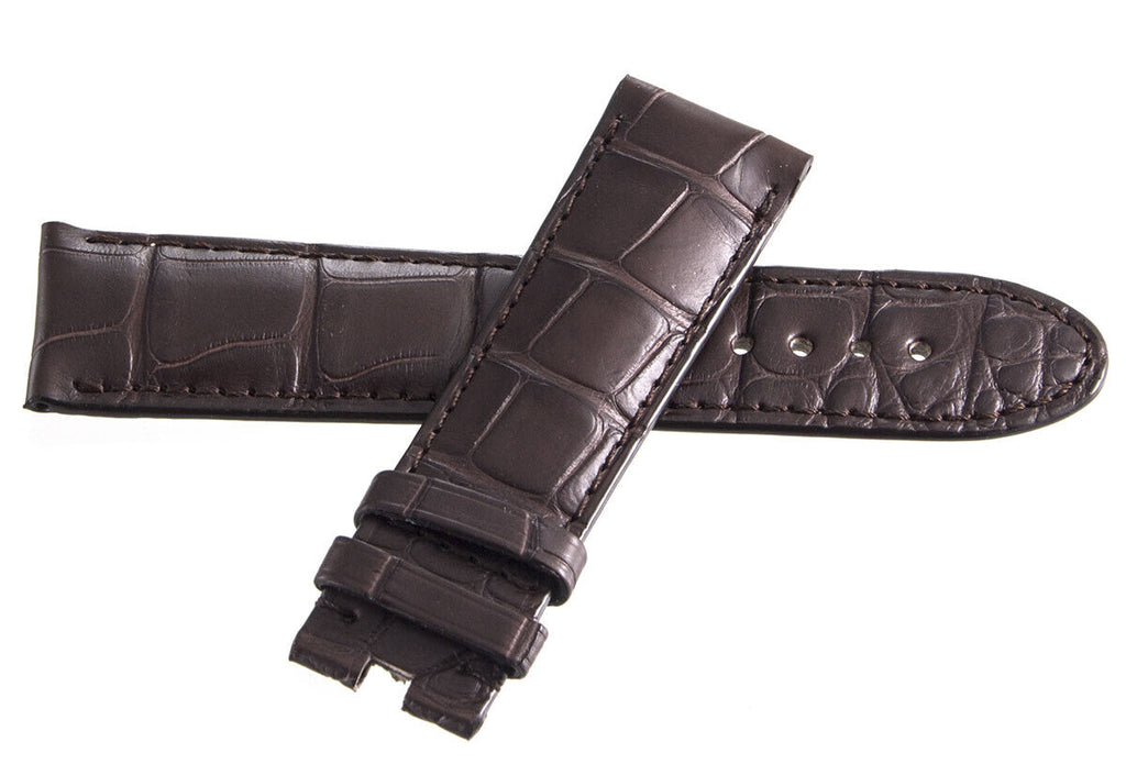 Montblanc 22mm x 20mm Brown Alligator Leather Watch Band Strap FTE