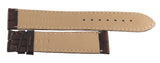 Montblanc Men's 19mm x 17mm Brown Alligator Leather Watch Band Strap FTB