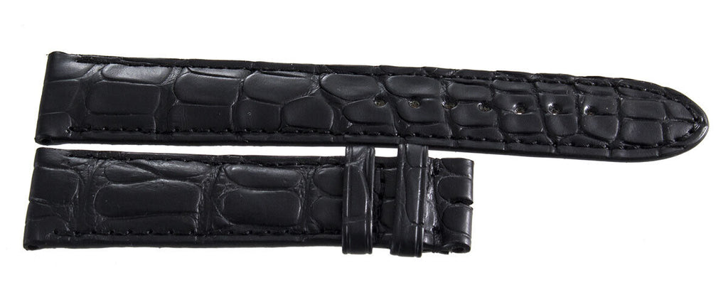 Montblanc Men's 21mm x 18mm Black Alligator Leather Watch Band PYH