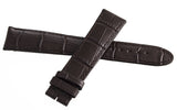 Montblanc Men's 19mm x 17mm Dark Brown Alligator Leather Watch Band Strap FYK