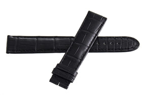 Montblanc Men's 19mm x 17mm Black Alligator Leather Watch Band FTE