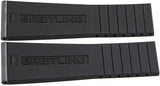 Genuine Breitling 24mm x 20mm Silver Rubber Watch Band Strap 245S