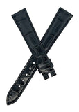 Chopard 15mm x 12mm Black  Alligator Women's Watch Band Strap 105/070