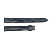 Chopard 14mm x 12mm Dark Navy Blue Alligator Watch Band Strap B0201-0460