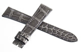 Zenith 17mm x 14mm Grey Alligator Leather Watch Band 1714-706 105-70