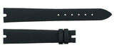 Chopard 14mm x 12mm Black Satin Leather Women's Watch Band Strap 105/70