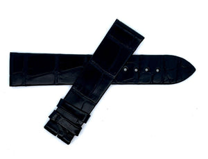 Montblanc Men's 19mm x 17mm Black Alligator Leather Watch Band FRE