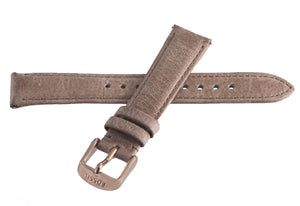 Fossil Women's 16mm x 14mm Beige Leather Gold Buckle Watch Band Strap ES4007
