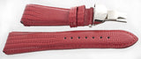 Genuine Techno Master 24mm Red Leather Watch Band Strap