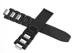 Cartier Chronoscaph Black Rubber Watch Band Strap wide 19mm lug 10mm