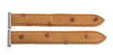 Boucheron 17mm Women's Brown Leather Silver Lug Watch Band Strap (S)
