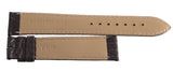 Montblanc Men's 19mm x 17mm Dark Brown Alligator Leather Watch Band Strap FUB