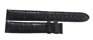 Montblanc Men's 19mm x 17mm Black Alligator Leather Watch Band FTE