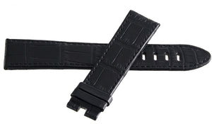 Montblanc Men's 22mm x 20mm Black Alligator Leather Watch Band Strap FQK