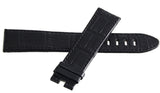 Montblanc Men's 22mm x 20mm Black Alligator Leather Watch Band Strap FQK