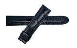Montblanc Men's 19mm x 17mm Black Alligator Leather Watch Band FSB