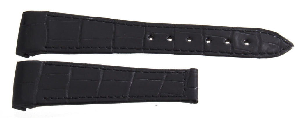 Genuine Chopard 22mm x 16mm Black Alligator Leather Watch Band Strap