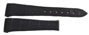Genuine Chopard 22mm x 16mm Black Alligator Leather Watch Band Strap