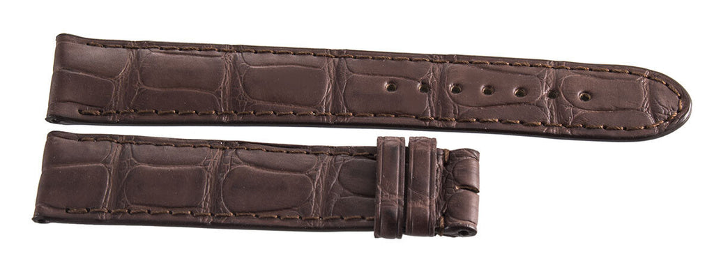 Montblanc Men's 19mm x 17mm Brown Alligator Leather Watch Band Strap FSB