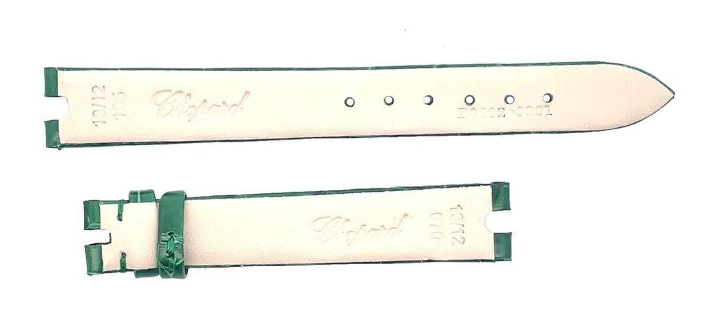 Chopard 13mm x 12mm Green Alligator Women's Leather Watch Band Strap 105/70
