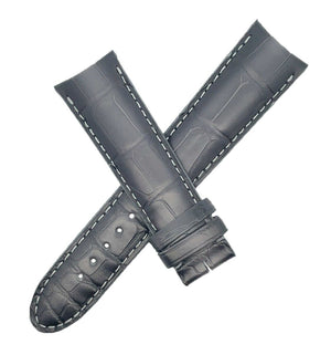 Montblanc Men's 21mm x 18mm Gray Alligator Leather Watch Band FBE