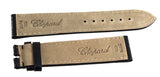 Genuine Chopard 20mm x 18mm Shiny Black Alligator Watch Band Strap 070