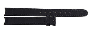 Dior Women's 13mm x 13mm Black Alligator Leather Watch Band Strap 04008 C1B2A