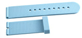 Grimoldi Mens 22mm x 22mm Blue Rubber Watch Band Strap