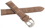 NEW Michele Womens 18mm Brown Alligator Leather Watch Band Strap