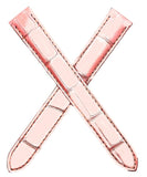 Cartier 15mm Pink Genuine Alligator Leather Women's Watch Band Strap KD6B2Y52