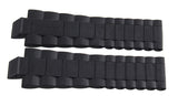 Genuine Chaumet 28mm x 23mm Black Rubber Watch Band Strap