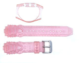 Aqua  Master  Gel Plastic Watch Strap Band 16MM with Cover Pink - W13