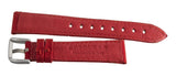 LOCMAN Men's 20MM x 16mm Red Fabric Silver Buckle Band